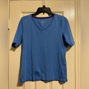 Talbots women’s Short Sleeve Blue Tee